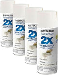 Rust-Oleum 249860 Painter's Touch 2X Ultra Cover Spray Paint, 12 oz, Semi-Gloss Ivory Bisque (Pack of 4)