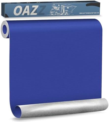 OAZ 16 x 79 inch Canvas Repair Patches Canvas Fabric Patch Self-Adhesive Fabric Repair Tape Waterproof Outdoor Gear Patch Kit for Boat Cover Awning Sofa Chair Couch Tent Bag (Royal Blue)