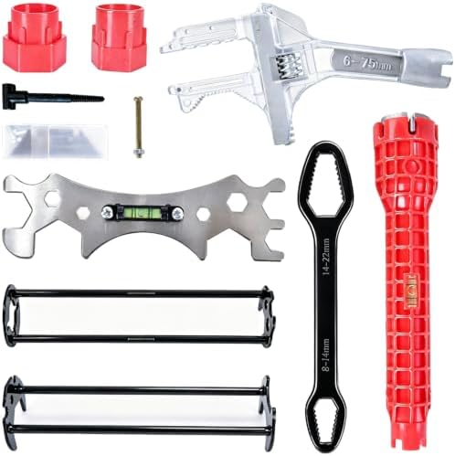 Multi-Size Basin Wrench Set for Plumbing Repair