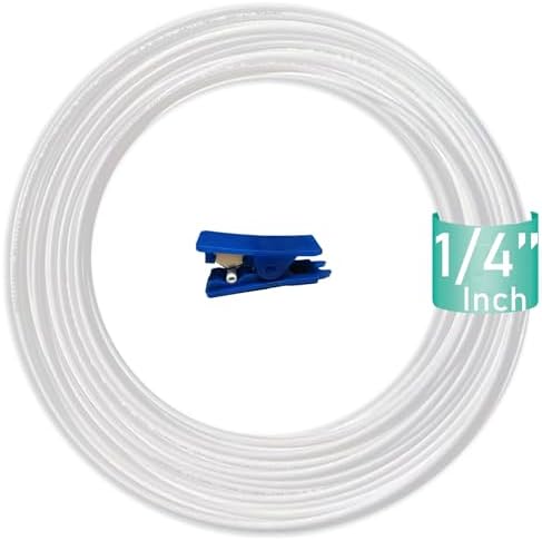 ESHIONG NSF Certified 1/4" O.D. Water tubing Hose Pipe for RO (Reverse Osmosis) Water Filter 330 Feet (100M)+Tube Cutter.…