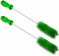 Baderke 2 Pcs Drain Brush Pipe Cleaning Tube Brush, Green, 19.7 x 2 Inch