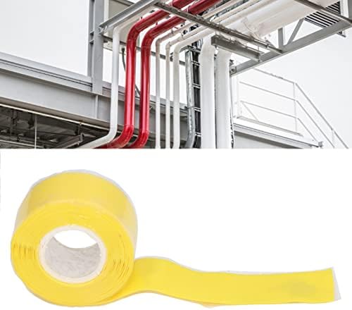 Rubber Tape, Hose Repair Tape 3 Meter Hose Tape for Leaking Hose Garden Hose Leak Repair Tape, Self Fusing Silicone Tape for Water Pipe Hose (Yellow)