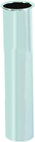 Eastman 1-1/2 x 12 Inch 22-Gauge Steel Flanged Sink Tailpiece, Brass Plumbing Fitting, Chrome Finish, 35085