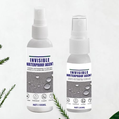 GANAZONO Waterproofing Nano Spray Glue Macromolecule Copolymer Water Resistant Paint 2 Pcs 100ml Each for Repairing Roof Outside Walls