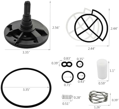 7238468 Water Softener High Flow Valve Rotor Kit for 5 Screw Cover Valves