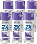 Rust-Oleum 334033-6PK Painter's Touch 2X Ultra Cover Spray Paint, 12 oz, Gloss Grape, 6 Pack
