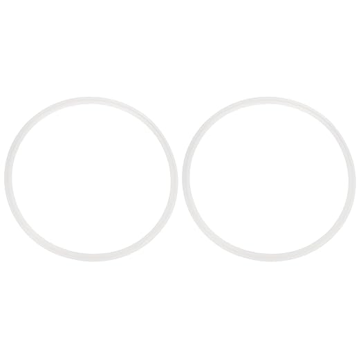uxcell 2Pcs Silicone O Ring, 13.78" Silicone O-Rings Gasket Sealing Gasket Washers for 12.8" Clamp for Compressor Valves Pipe Repair Sink Plug Bathtub Plug Faucets, White