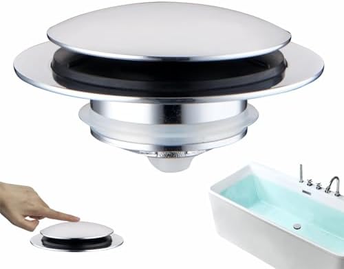 Bathtub Drain Stopper Pop Up Universal Chrome Plated Replacement