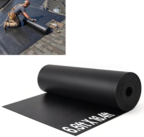 45mil EPDM Rubber Roofing Materials 6.6ft X 16.4ft RV Rubber Roof