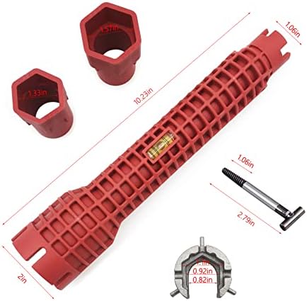 Basin Wrench, Faucet and Sink Installer Tool Multifunctional Plumbing Tool Pipe Extractor for Sink Bathroom Kitchen Toilet Plumbing