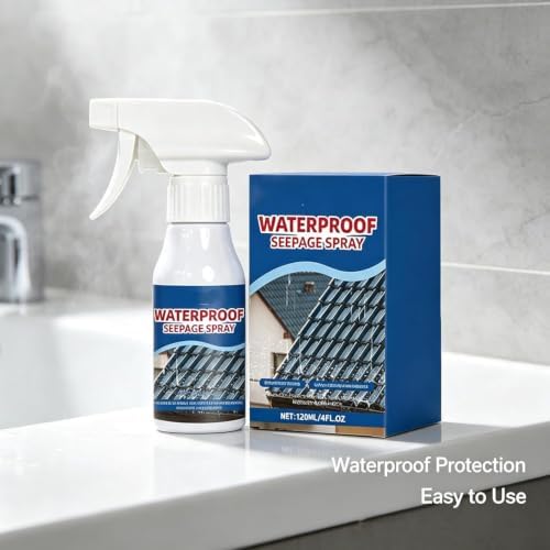 Waterproof Seepage Spray for Kitchen & Bathroom Repair, Powerful Liquid Coating for Roofs, Pipes, Walls, and Home Repair Crack Bathroom Kitchen Wall (3pcs)