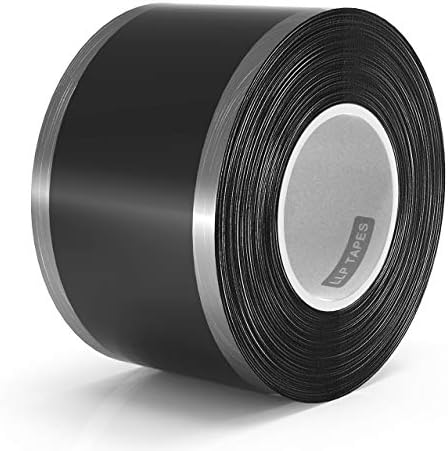 LLPT Self Fusing Silicone Tape 1" x 17 Ft, Black, UL Certified | Industrial, No Residue, UV & Weather Resistant, Waterproof Airtight Sealing for Marine, Pipe, Wire Insulation, Gym/Bike Grip