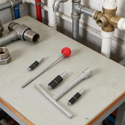 TOYANDONA Reusable Water Stopper Plumbing Tool Kit for Emergency Fixes, Stainless Steel Pipe Plugging Set with Multiple Stop Needle Sizes for 1/2", 3/4", and 1" Water Pipes