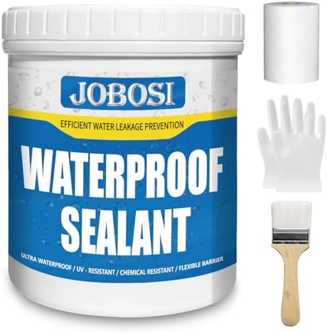 Waterproof Sealant, 32 FL Oz Transparent Roof Rubber Liquid
