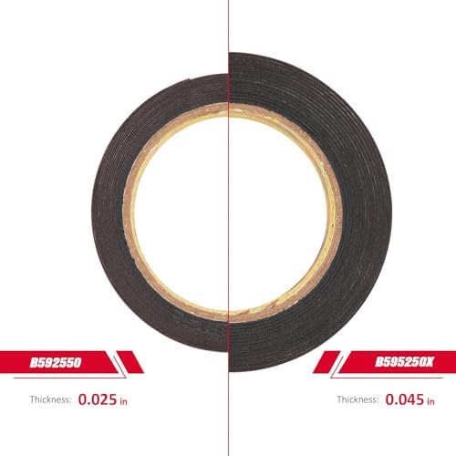 3M Double Sided Mounting Tape Heavy Duty 2" x 15.4 Ft 2 Pack Black 5925 | 0.025in Thickx Foam Tape Strong Adhesive for Car Décor Home Office Logos