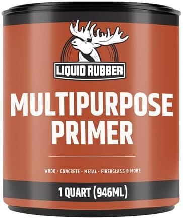 Liquid Rubber Multipurpose Primer for Concrete, Wood, Metal, 1 Quart