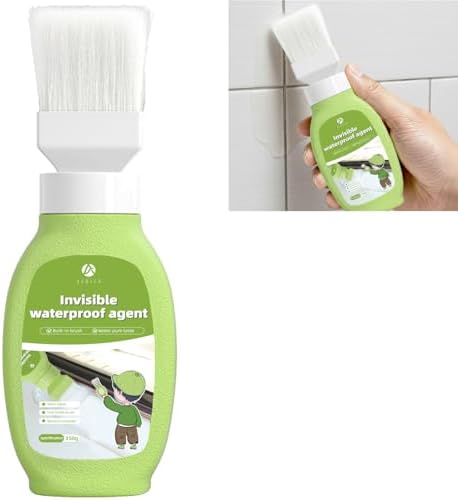 Waterproof Sealant, 12.3 oz Invisible Waterproof Agent for Roof, Walls, Terrace, Driveway, Clear Indoor/Outdoor Protective Sealant