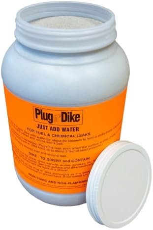 ENPAC Plug N Dike Granular Bentonite Leak Sealing Paste, Creates Plugging Paste for Leaks, Chemical Resistant,Simply Mix w/Water (10 lbs.)