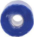 Cosiki Self Fusing Silicone Tape, Black Leak Seal Tape, Pipe Repair Wrap with 2.5mpa Tensile Strength, 50C to 260C, Ideal for Emergency Pipe Repair & Hose Fixation, 1.97inx16.4ft (Blue)