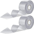 Zonon 2 Rolls Aluminum Foil Tape Heat Shield Tape Barrier Adhesive Reflective Fiberglass Thermal Insulation Reflective Material High Temp Protection(Silver,2 Inch X 65.6 ft)