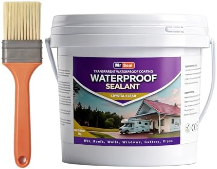 Clear Waterproof Sealant 70 OZ, Water-Based Transparent Coating