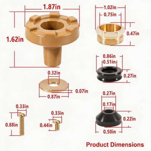 RK-14MH Repair Kit Metal Handle,Outside Faucet,Compatible with Woodford Model 14,Model 18