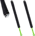 2 Pcs 17” Flexible Sink Drain Cleaner Brush Long Pipe Cleaner Brush for Cleaning Home Kitchen Sink Buthtub Snake Tube Hair Drain Clog Remover Brush for Shower and Tub Hair Clogs Bendable Sewer Drain