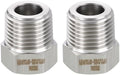 METALLIXITY 2PCS 1/2" MNPT x 3/8" FNPT Thread SUS304 Hex Bushing Extension | 304 Stainless Steel Pipe Fittings, Tube Adapters Convert for Water Line, Tub Spout/Shower Head