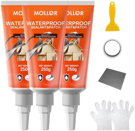 3 Pack Concrete Crack Filler, Gray, 8.8 Fl Oz