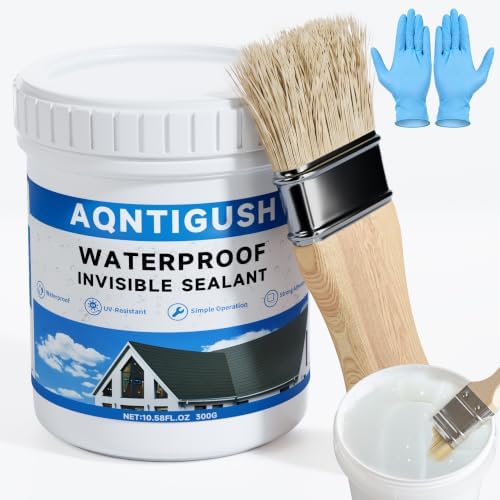 Transparent Waterproof Sealant 10.5oz, Clear Invisible Coating