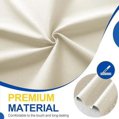 Fabric Repair Tape, Self Adhesive Canvas Repair Patch Kit Beige&White4"x71"