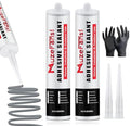Concrete Crack Filler and Sealant Self-Leveling, Fast Curing Cement Crack Filler Concrete Sealer Outdoor Waterproof Caulking Glue for Cement-Based Materials Gray(10.1 fl. oz, 2 Pack)