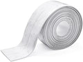 White Waterproof Caulk Tape PVC Self Adhesive Caulk Strip Joint Adhesive Shower Bathtub Joint Strip Bathroom Sealing Tape Kitchen Sealing Tape and Shower Tile Sealant