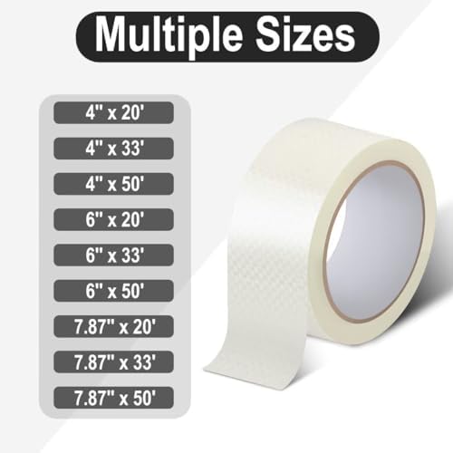 BFXM RV Underbelly Material RV Underbelly Tape, White Waterproof Seal Tape, Roof Repair Tape, Trailer Roof Sealant for Mobile Home, Camper, Travel Trailer, Boat, Tear Repair Patch(7.87'' x 33')