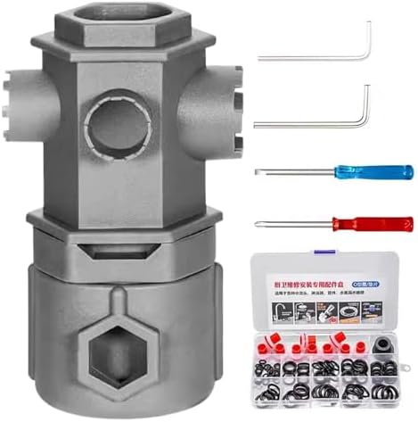 Tap Tool Kit, Plumbing Repair Wrench, Plumbing Kit, Under Sink Tools, Wrench for Drain Pipe, Faucet Maintenance Tools, Drain Hose 10 x 5 x 4.8cm