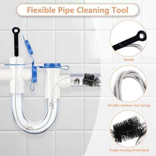 Toilet Auger/Snake Drain Clog Remover Tool Kit