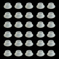 100 Pcs Silicone Faucet Sealing Gasket, White Faucet Valve Leak Proof Plug for Faucet Valve Pipe
