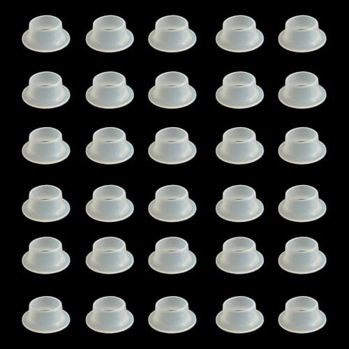 100 Pcs Silicone Faucet Sealing Gasket, White Faucet Valve Leak Proof Plug for Faucet Valve Pipe