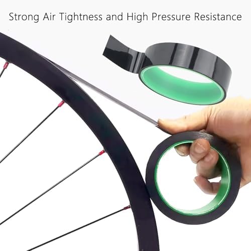 Tubeless Rim Tape for Bicycles, 10m Roll Multiple Widths (21mm-35mm) Heavy-Duty Polypropylene High-Performance Adhesive 700C Road Bike Wheels