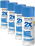 Rust-Oleum 334080 Painter's Touch 2X Ultra Cover Spray Paint, 12 oz, Satin Wildflower Blue (Pack of 4)