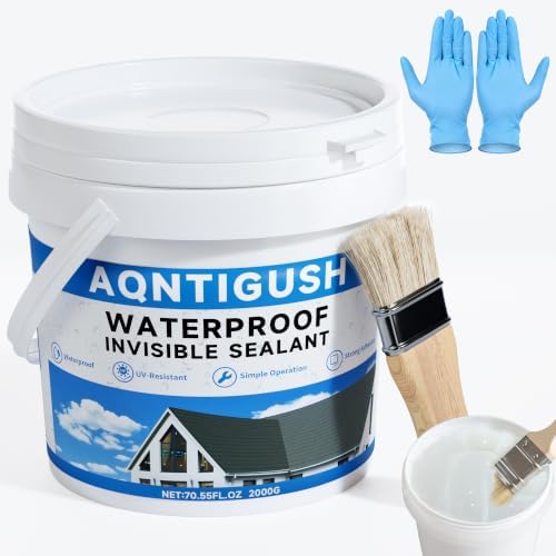 Transparent Waterproof Sealant 70oz, Clear Invisible Coating