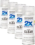 Rust-Oleum 334029 Painter's Touch 2X Ultra Cover Spray Paint, 12 oz, Gloss Clear (Pack of 4)
