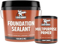 Liquid Rubber Foundation and Basement Sealant & Multi-Purpose Primer Kit - 1g Foundation Sealant & 1q Multi-Purpose Primer