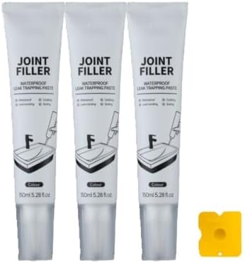 Waterproof Gap Filler Paste Kit, Joint Filler,150ml Super GapFiller Waterproof Joint Filler Paste,Apply on Tile Sink Window Toilet Base Seam(3pcs)