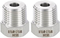 METALLIXITY 2PCS 1/2" MNPT x 1/8" FNPT Thread SUS304 Hex Bushing Extension | 304 Stainless Steel Pipe Fittings, Tube Adapters Convert for Water Line, Tub Spout/Shower Head
