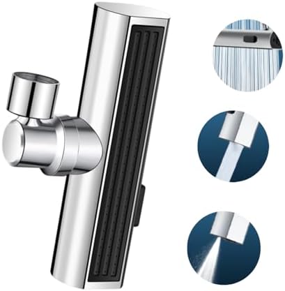 Kitchen Faucet Head Replacement, 3-Function Kitchen Faucet Sprayer Head , 360° Swivel Anti -Splash Faucet Spray Nozzle, M22 Female Thread Spray Head for Kitchen Faucet