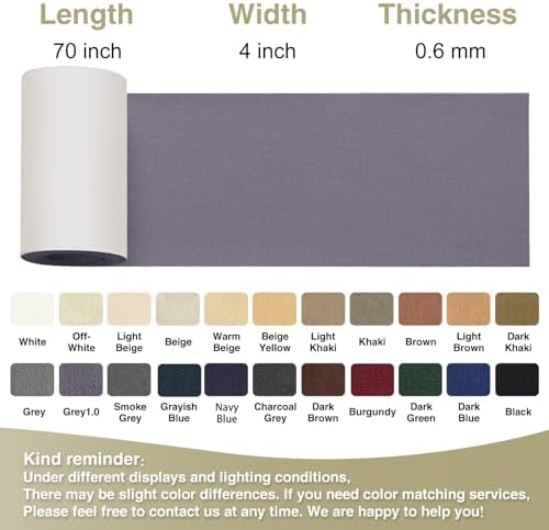 Gheeidau Canvas Repair Tape 4×70 Inch Waterproof Self-Adhesive Fabric Repair Patch for Repairing Boat Covers,Tents,Patio Umbrellas,Car Seats,Luggage,Sofas.(Grey1.0)