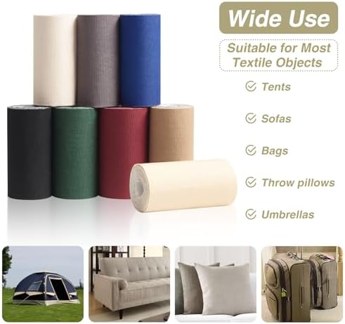 Gheeidau Canvas Repair Tape 4×70 Inch Waterproof Self-Adhesive Fabric Repair Patch for Repairing Boat Covers,Tents,Patio Umbrellas,Car Seats,Luggage,Sofas.(Grey1.0)