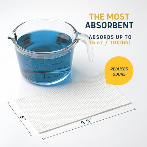 Lunderg Toilet Liners with Lemon Absorbent Pads - 50 Disposable Toilet Bags