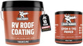 Liquid Rubber RV Roof Coating - Solar Reflective Sealant Bundle, 1qt EPDM Primer